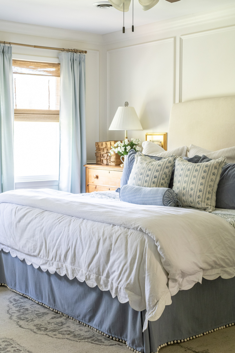 Our Bedroom With Picture Frame Molding Reveal Sincerely, Marie Designs