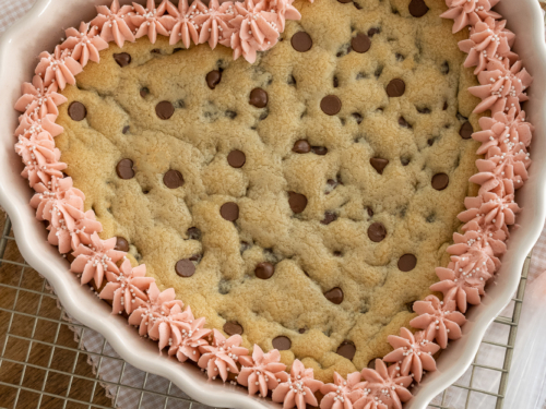 Skillet Chocolate Chip Cookie For Two - Sincerely, Marie Designs